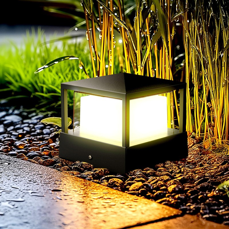 JHOTEC Pillar Lights,Outdoor Post Lights,Outdoor Column Lights, Deck Lights, Fence