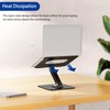 BESIGN LSX7 Laptop Stand with 360 Rotating Base, Ergonomic Adjustable