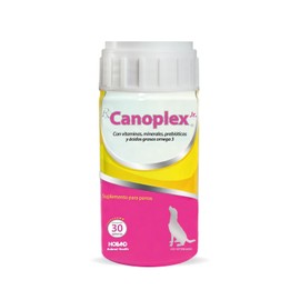 Holland Canoplex Jr. Vitamínico Mineral con ácidos grasos Omega 3, prebióticos. 30 Tabletas
