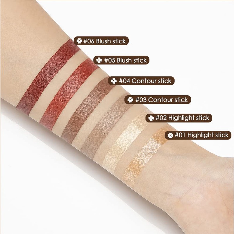 Highlighter Contour Stick, MACGUO Glow Highlighter Makeup Stick, Bronzer Smooth