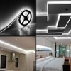 Water-Resistance IP65, 12V Waterproof Flexible LED Strip Light, 16.4ft/5m Cuttable
