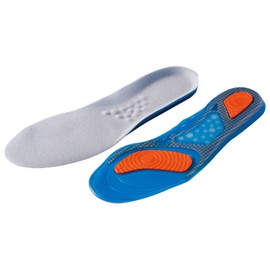 Kita NO,7940 Men's Shock Absorption, Antibacterial, Odor Resistant, Gel Insole, Special Pad & Massage Pad Insole, One Size Fits Most, blue