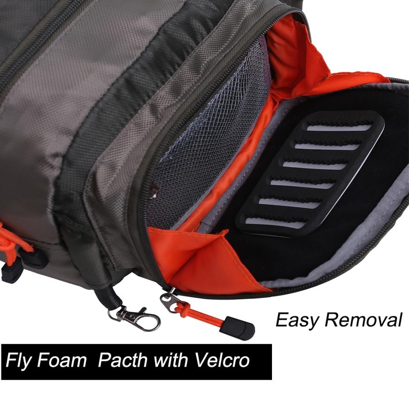 Kylebooker Fly Fishing Chest Pack Tackle Storage Hip Bag River
