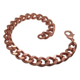 7 1/2 Inch Copper Bracelet CB787G - 3/8 of an inch wide. Custom made to order. Medium weight design.