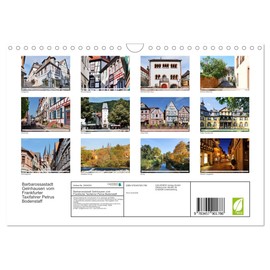 Barbarossastadt Gelnhausen by Frankfurt Taxi Driver Petrus Bodenstaff (Wall Calendar 2026 DIN A4 Landscape), CALVENDO Monthly Calendar