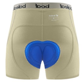 baleaf Men's 4D Padded Bike Shorts Cycling Underwear with Padding Road Biking MTB Liner Shorts Bicycle Gear Grayish Green XL