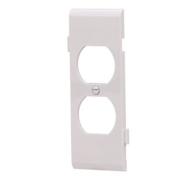 EATON STC8W Arrow Hart Mid Size Wall Plate, 1 Gang, 4-1/2 in L X 2-3/4 in W X 0.08 in T, Medium, White