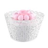 Longsing Wedding Cupcake Decorations - Pack of 50 White Disposable