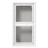 Jung LS58 2AWW Surface-Mounted Socket Cover with Frame for 2