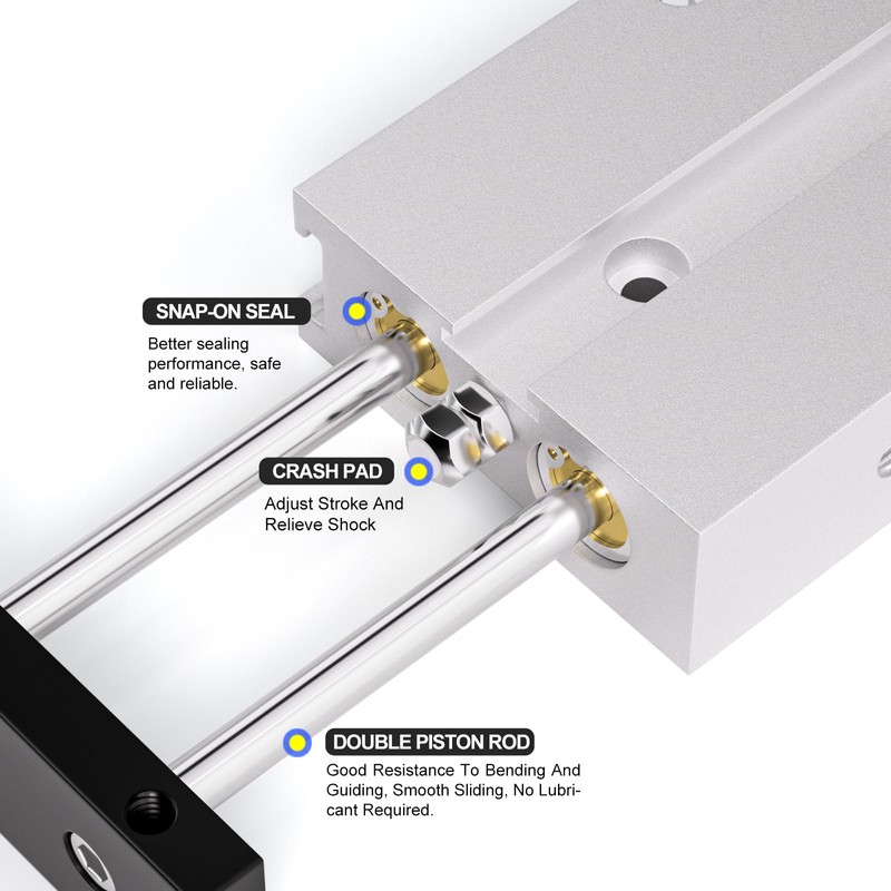 TAILONZ PNEUMATIC TN25-50 Double Bar Double Acting Aluminium Compressed Air