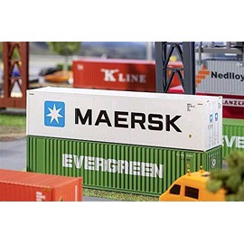Faller FA 180847 40' Hi-Cube Refrigerator Container MAERSK Modellbausatz, Zubehör, Mehrfarbig