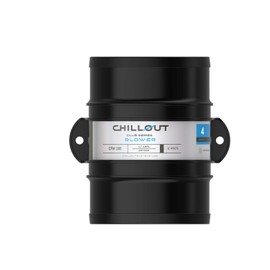 Chillout Systems - Club Series Lightweight 4" in-Line Air Blower, 12V 285 CFM for Automotive Racing, Engine, Cabin Cooling, Bilges, Galleys and Heads Ventilation