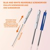 4pcs Pocket Screwdriver Set with 1 Synthetic Leather Case, Removable