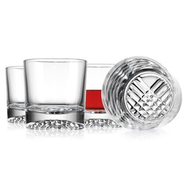 Godinger Double Old Fashioned Beverage Glass Cup Fiore