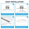LUXRITE 12 Inch Round LED Flush Mount Ceiling Light Fixture,