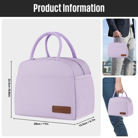 douyadady Lunch Bag Women/Men Lunch Box Women/Men (Lavender)