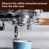 watchget 58mm Bottomless Naked Portafilter - Flat Base, Compatible with