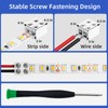 20 PCS 2-Pin 8mm Solderless LED Strip Connectors, Reliable and