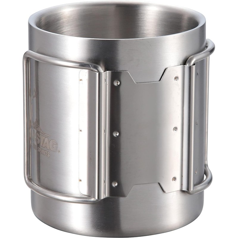 Captain Stag Outdoor Mug, Double Stainless Steel, Tumbler, 250ml, Hollow