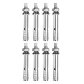 DTGN M6 x 60 Expansion Bolts - 8Pack- Good for Concrete Dry Brick Block Walls - 304 Stainless Steel - Silver