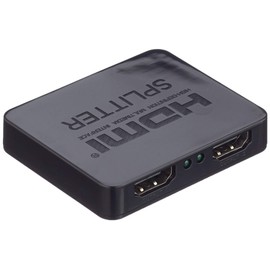 PremiumCord khsplit2c 4K HDMI Splitter 1-2 Port with Power Supply, with USB Power Supply, Video Resolution 4Kx2K 2160p UHD, Full HD 1080p 60Hz, 3D, HDCP, Colour Black