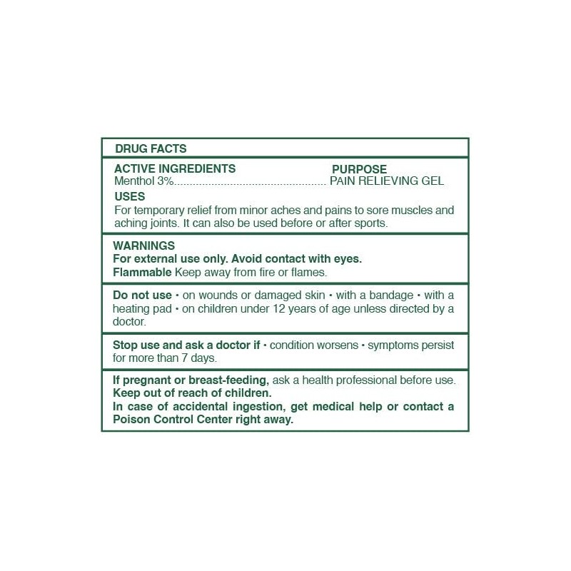 Ross D'Elen Green Menthol Gel - 2Pack Large Size (2)