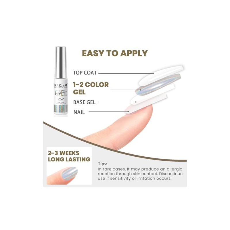 RARJSM - Esmalte de uñas de gel para arte de