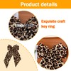Leopard Print Hair Bow Clip for Women Big Hair Bow