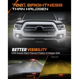 SEALIGHT H16 H11 H8 Fog Lights, 10000 LM 6500 K Cool White H9 Fog lamp Lights or Daytime Running Lamp, Pack of 2