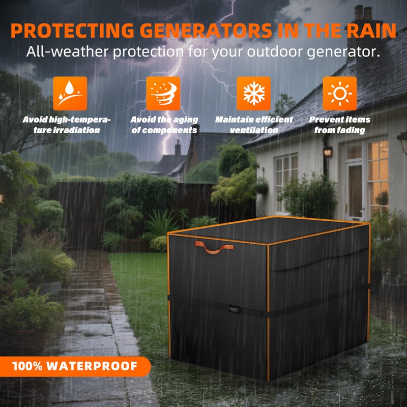 SHINVAN Outdoor Generators Cover 30x30x26 inch, Waterproof & Heavy Duty