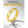 PROSTEEL Wedding Bands Comfortable Ring Gold Filled Ring