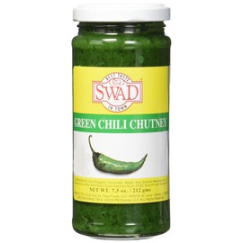 Great Bazaar Swad Chilli Chutney, Green, 7.5 Ounce