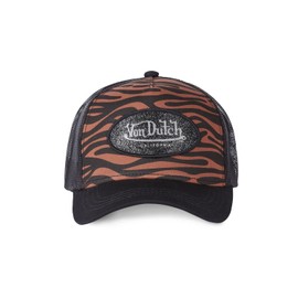 Von Dutch Men's & Women's Adjustable Trucker Cap, Comfortable and Casual, Brown, One size