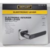 DEFIANT Satin Nickel Door Lever with Biometric Fingerprint Deadbolt. LH01-SN