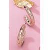 Generic Women Hoop Earrings Rose Gold, Silver & Gold Tone