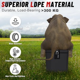 StarknightMT Ranger Storage Box, 28L/ 7.4Gal Ranger XP 1000 Under Seat Storage Box with Lock Compatible with Polaris Ranger XP 1000/Crew 2018 2019 2020 2021 2022 2023 2024 Replace #2882910