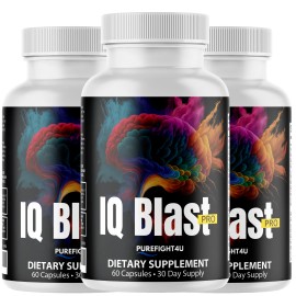 Neuronol IQ Blast Capsules,  Advanced Cognitive Formula Supplement - 3 Bottles