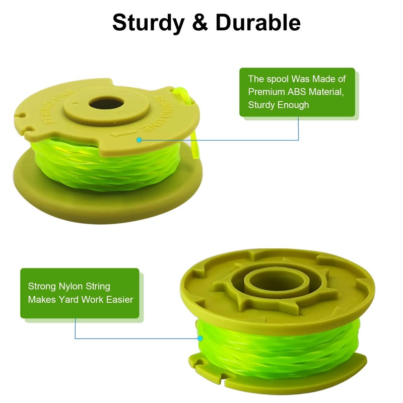 UUBOXS AC80RL3 String Trimmer Replacement Spool for Ryobi,11ft 0.080" Line