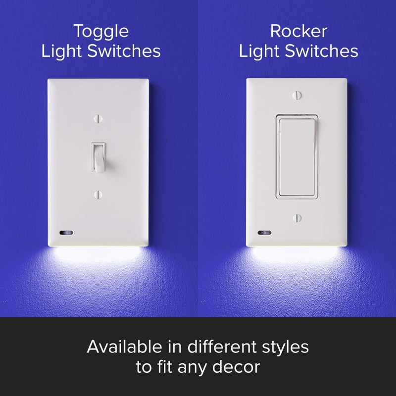 4 Pack - SnapPower SwitchLight - for Single-Pole Switches -