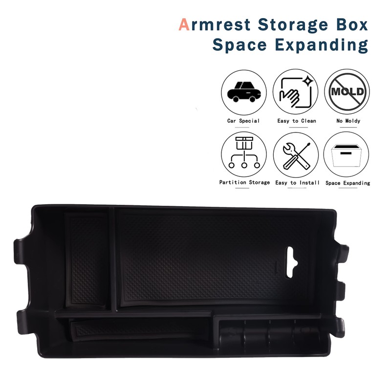 Storage Box Organizer Holder Center Console Armrest For E Class