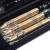 CUESOUL 22 grams Black Scorpion Steel Tip Darts Set with