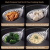 Stainless Steel Skimmer Spoon, Large Slotted Spider Skimmer with Long