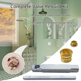 Complete REB Valve Rebuild Kit Replacement for Symmons Temptrol Valve with TA-4 Hot and Cold Seats T-35A/B Seat Removal Tools (Valve Rebuild Kit)