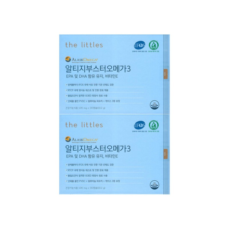 The Littles 더리틀스 알티지부스터 EPA DHA 알티지 오메가3 rTG 1070mg