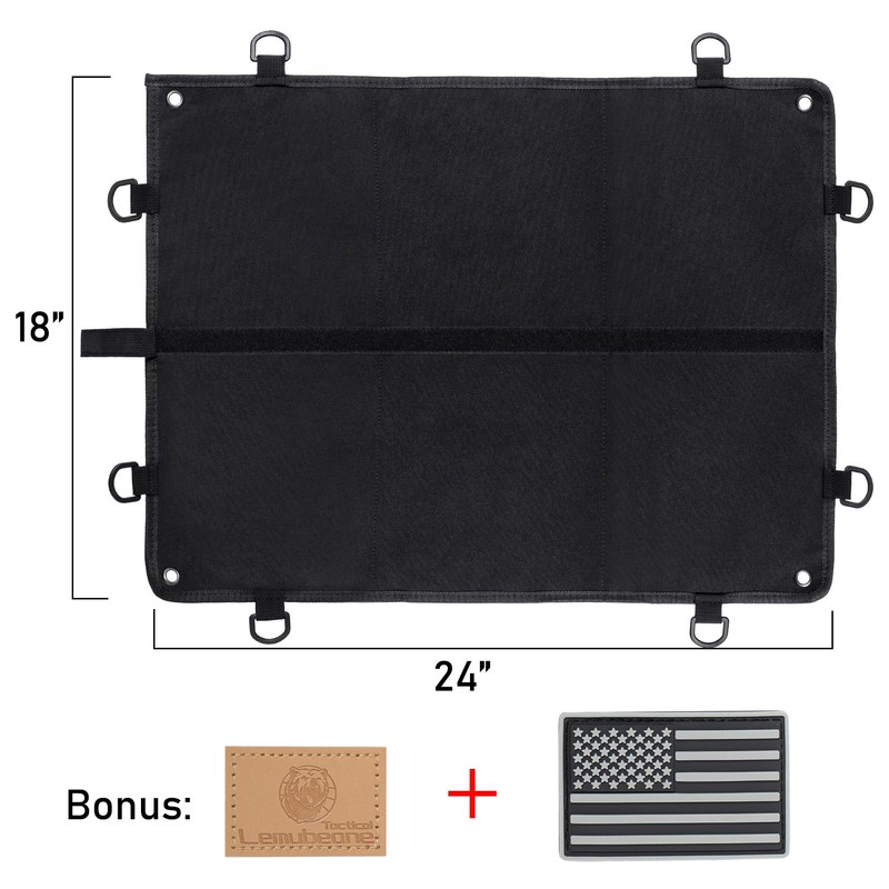 Tactical Patch Display Panel Holder Board Foldable Military Hook and