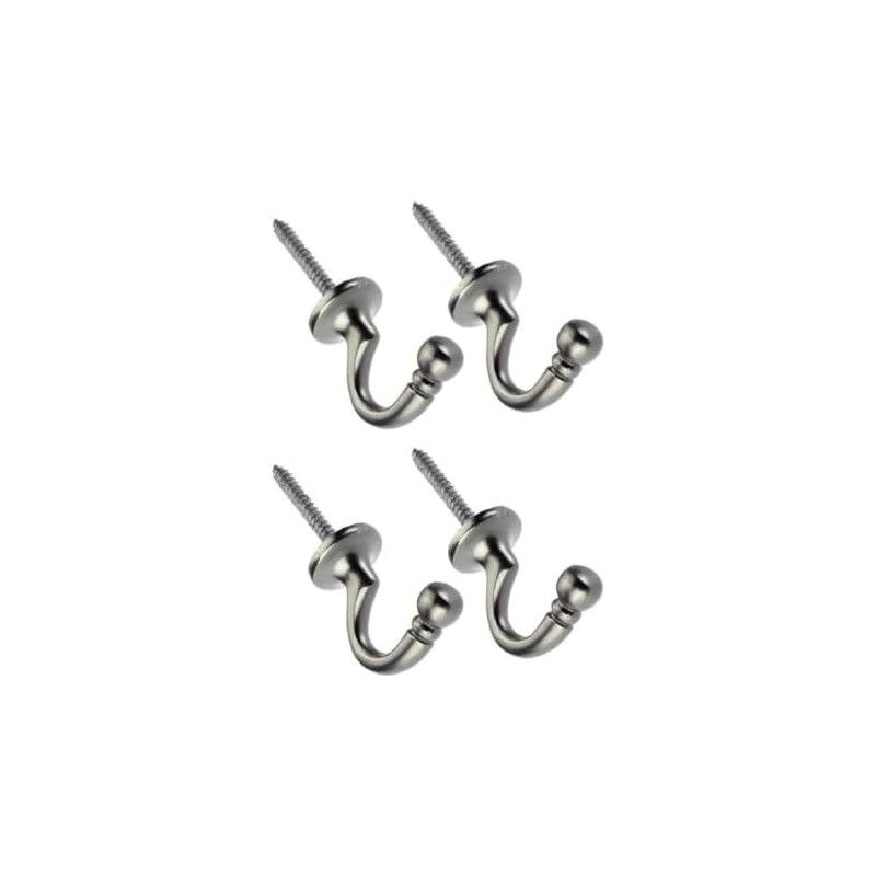 SISI UK® 4 Pack Curtain Tie back Hooks U Ball