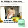 HOMIKE Refrigerator Deodorizer, Odor Eliminator,Last up to 10 Years for