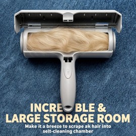 Generic Pet Hair Remover Tool, Cleaning Tool for Sofas, Couches, Beds, Carpets, Blankets, Comforters, Reusable, Durable, White