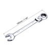 sourcing map 9/16 Inch Flex-Head Ratcheting Combination Wrench SAE 72