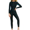 FEOYA Womens Wetsuit One Piece UV Protection Long Sleeve Wetsuit